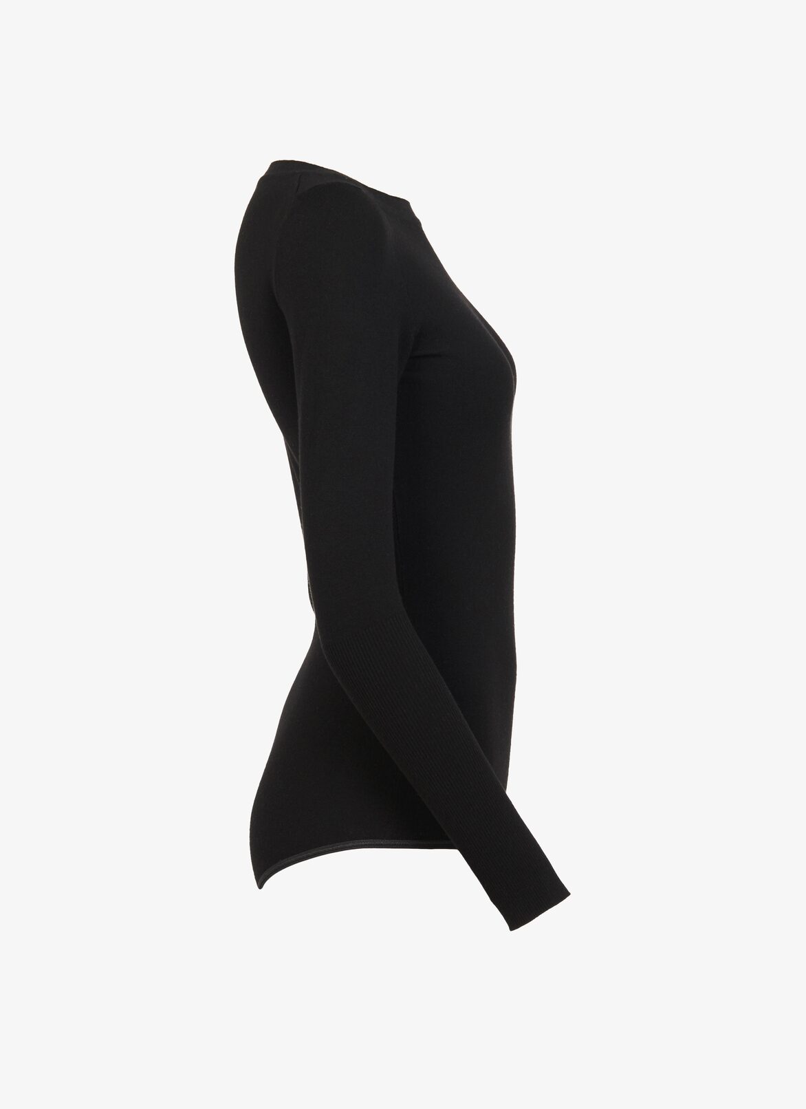 Body À Encolure Bateau En Mélange De Laine ALAÏA NOIR BODY À ENCOLURE BATEAU EN MÉLANGE DE LAINE